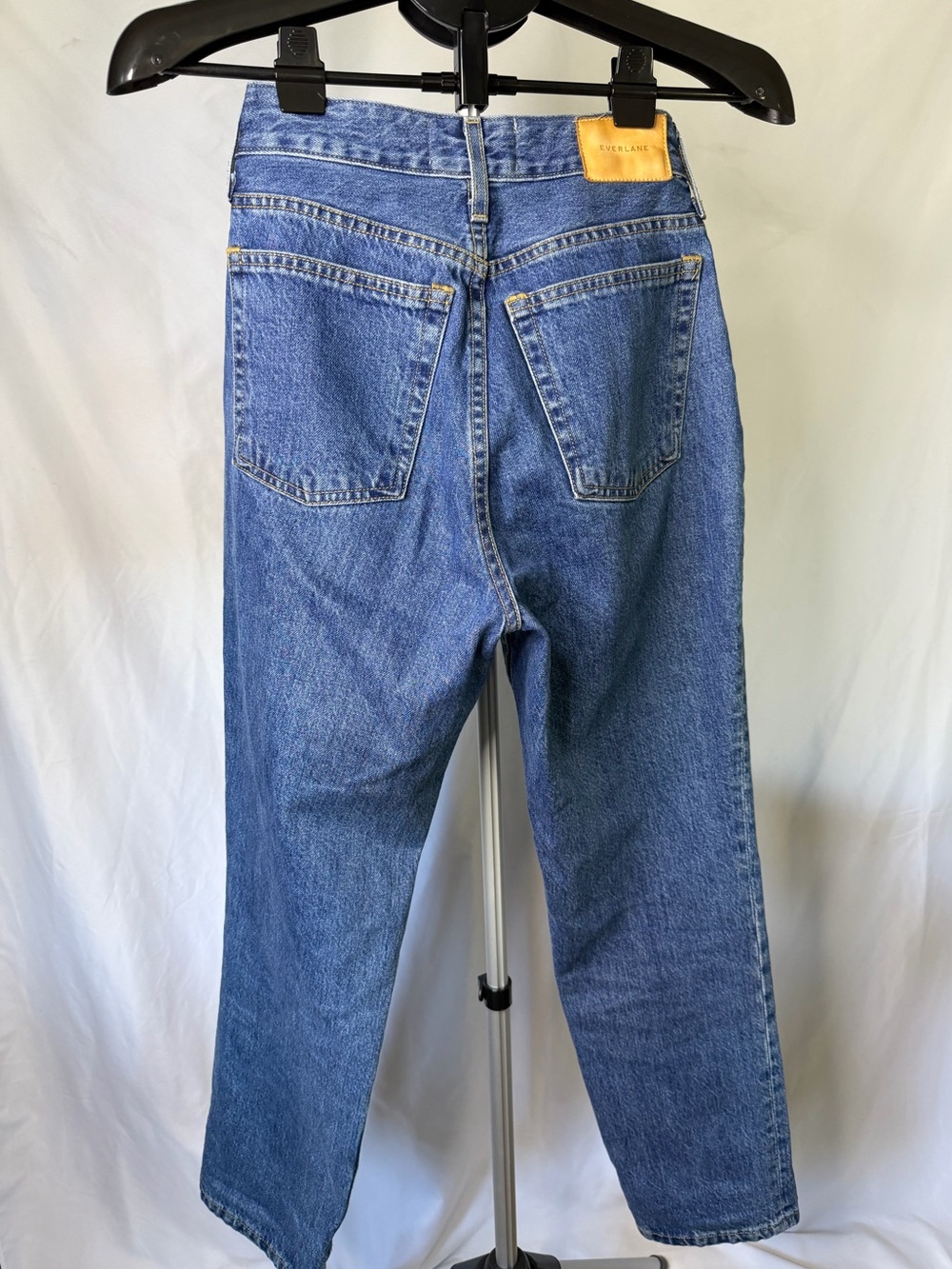 Everlane The Curvy ’90s Cheeky Straight Jean Organic Cotton Medium Wash size 26 - Picture 4 of 13